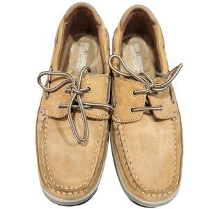 Reel Legends Catamaran II Lace Up Leather Boat Shoes Men's 8.5